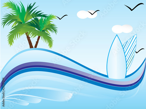 abstract vector summer holiday1