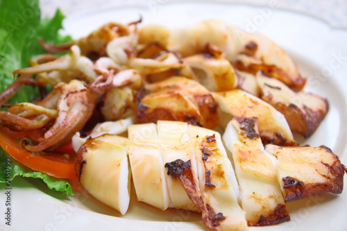 Grill cuttlefish