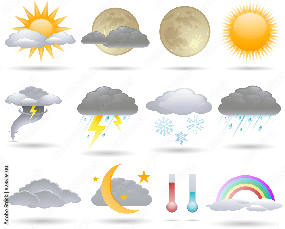 Icones de temperature
