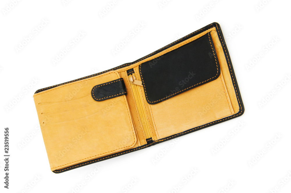 Wallet isolated on the white background Wallet isolated on the white background