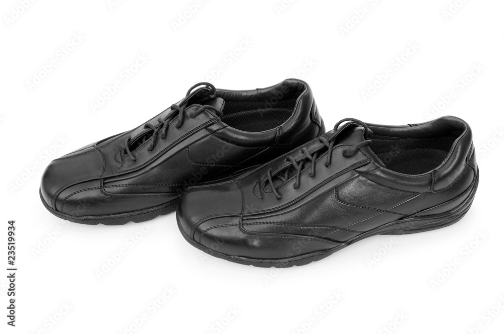 Male shoes isolated on the white background Male shoes isolated on the white background
