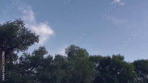 clouds in the blue sky timelapse