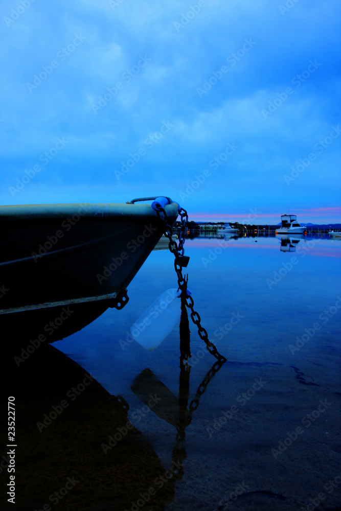 boat at low tide