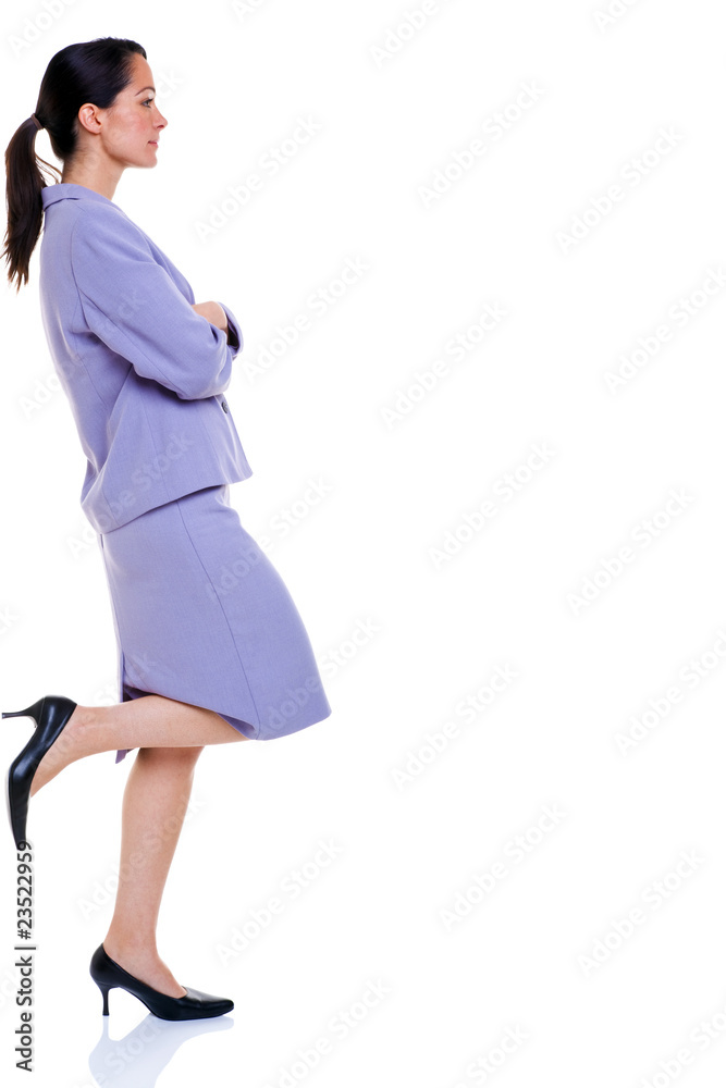 Attractive professional business woman leaning Attractive professional business woman leaning