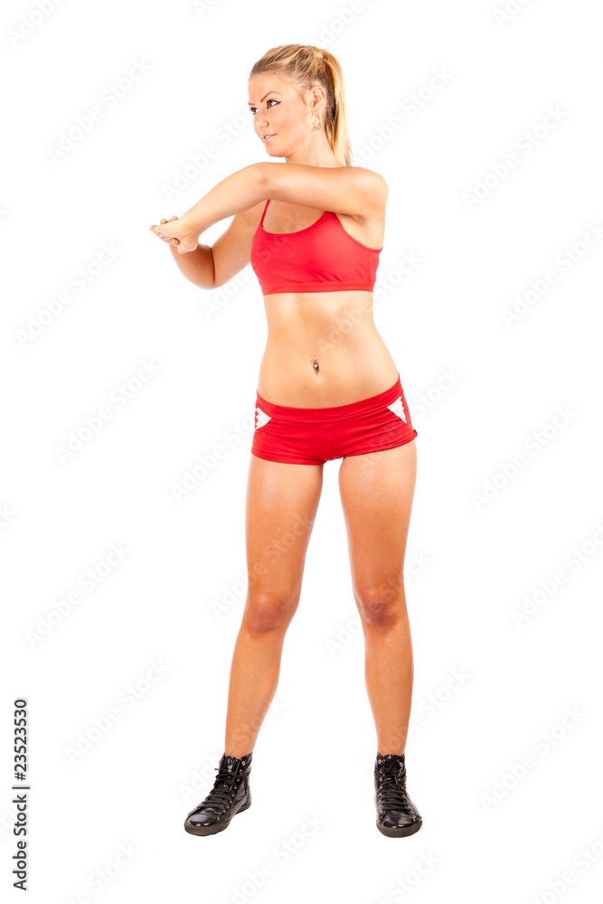 Woman doing workout Woman doing workout