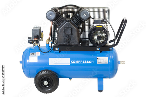 Blue compressor. photo