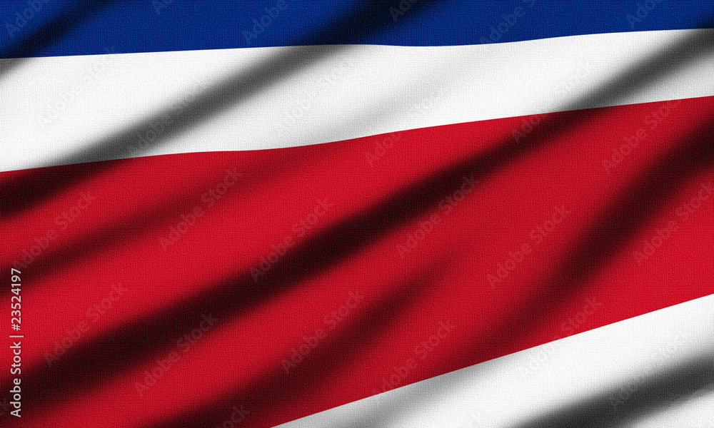 Naklejka premium Flag of Costa Rica