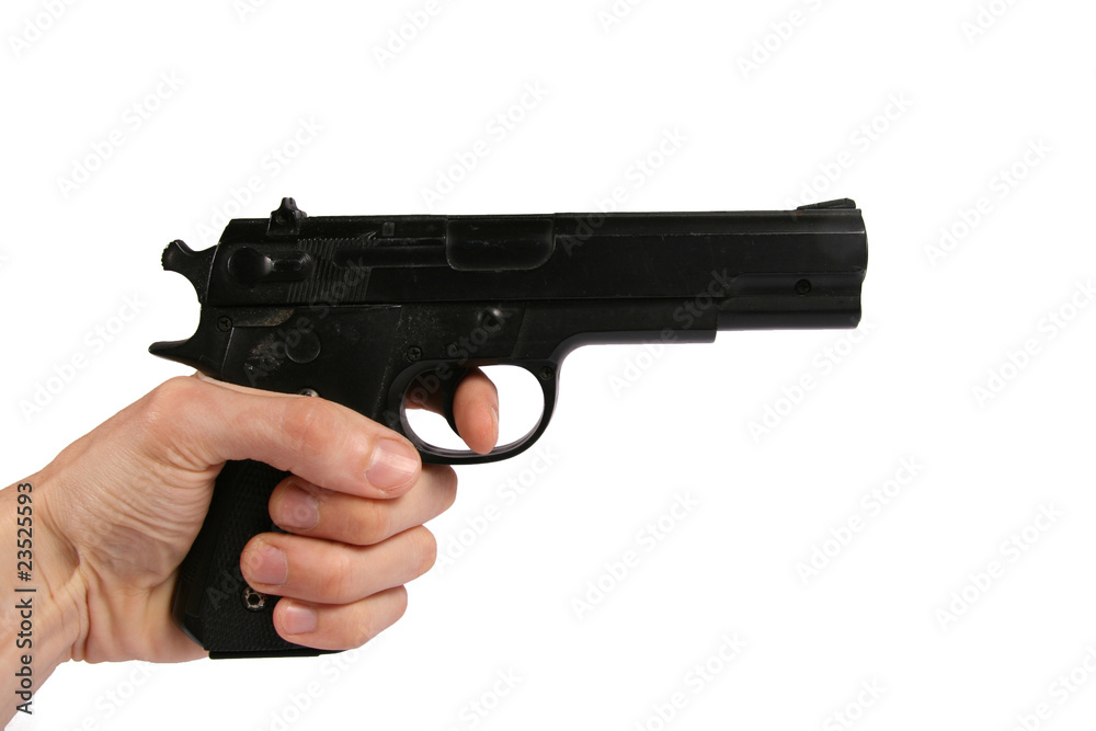 gun in hand gun in hand