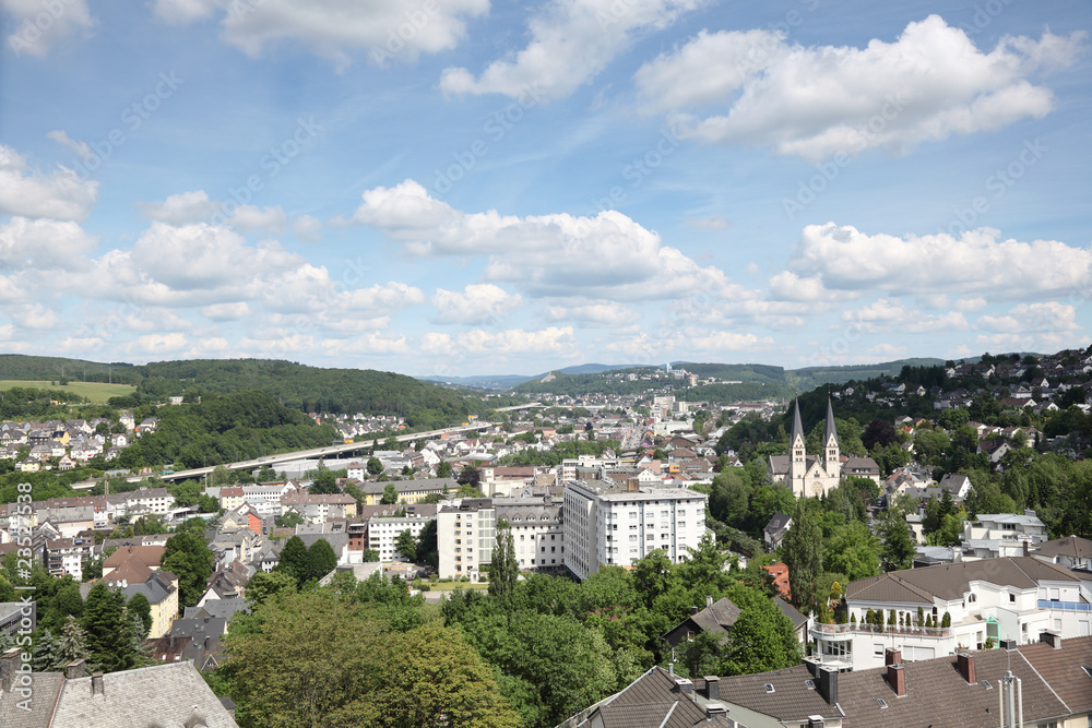 Siegen Stadtansicht, NRW Deutschland StockFoto Adobe Stock