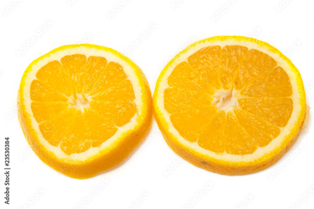 orange slices isolated orange slices isolated
