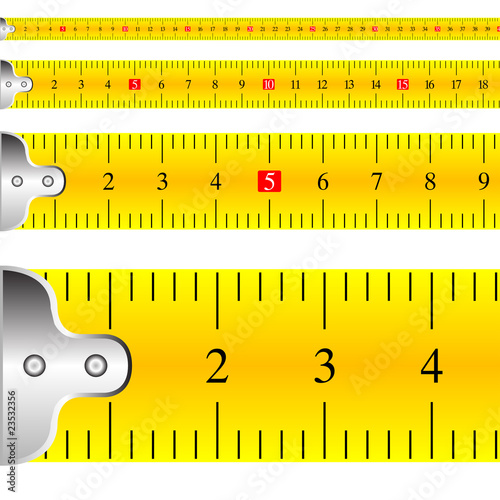 measuring tape focus vector