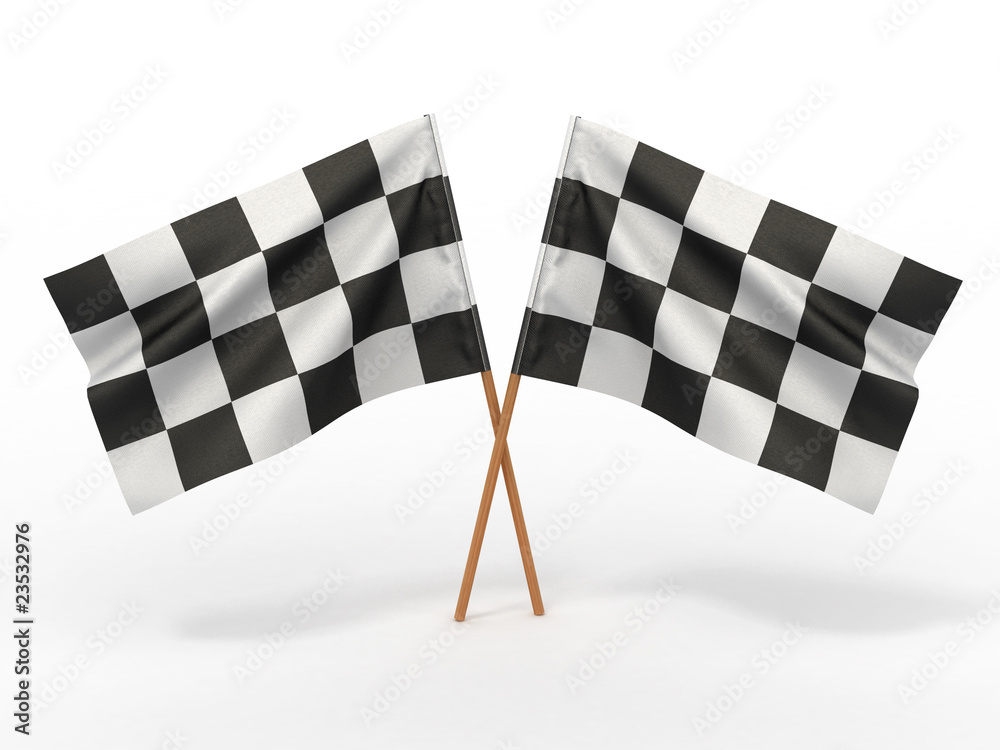 Fototapeta premium Finishing checkered flag