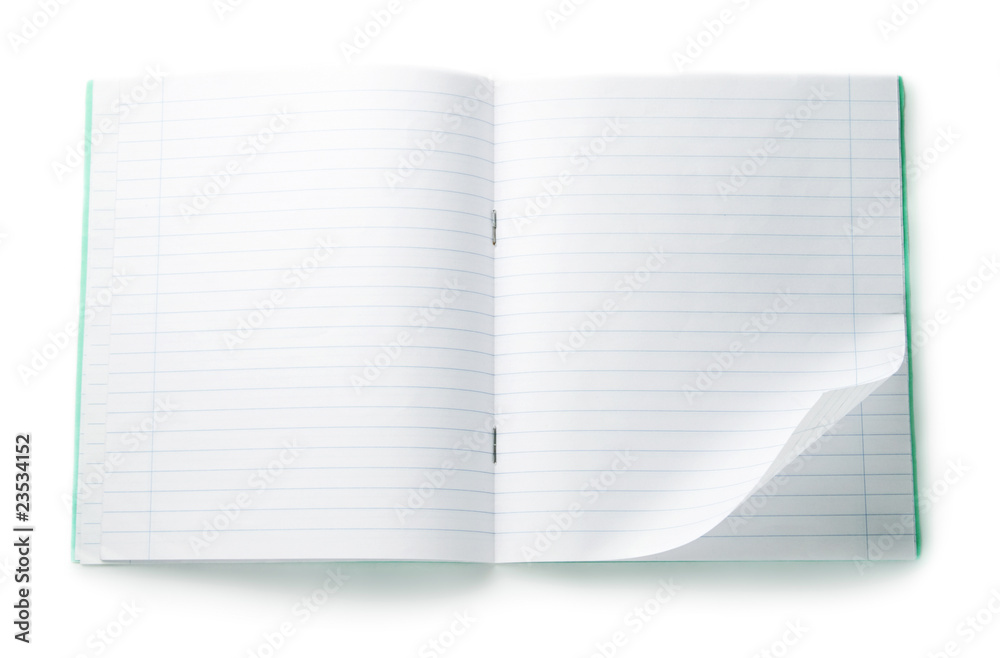 Notebook isolated on the white background Notebook isolated on the white background