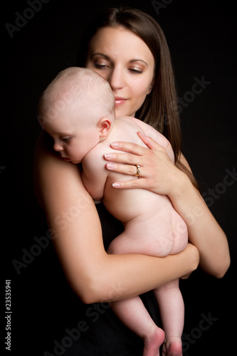 Mother Holding Baby photo