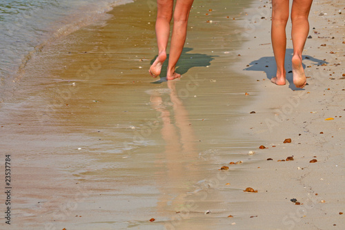 Фотография Walking on the beach