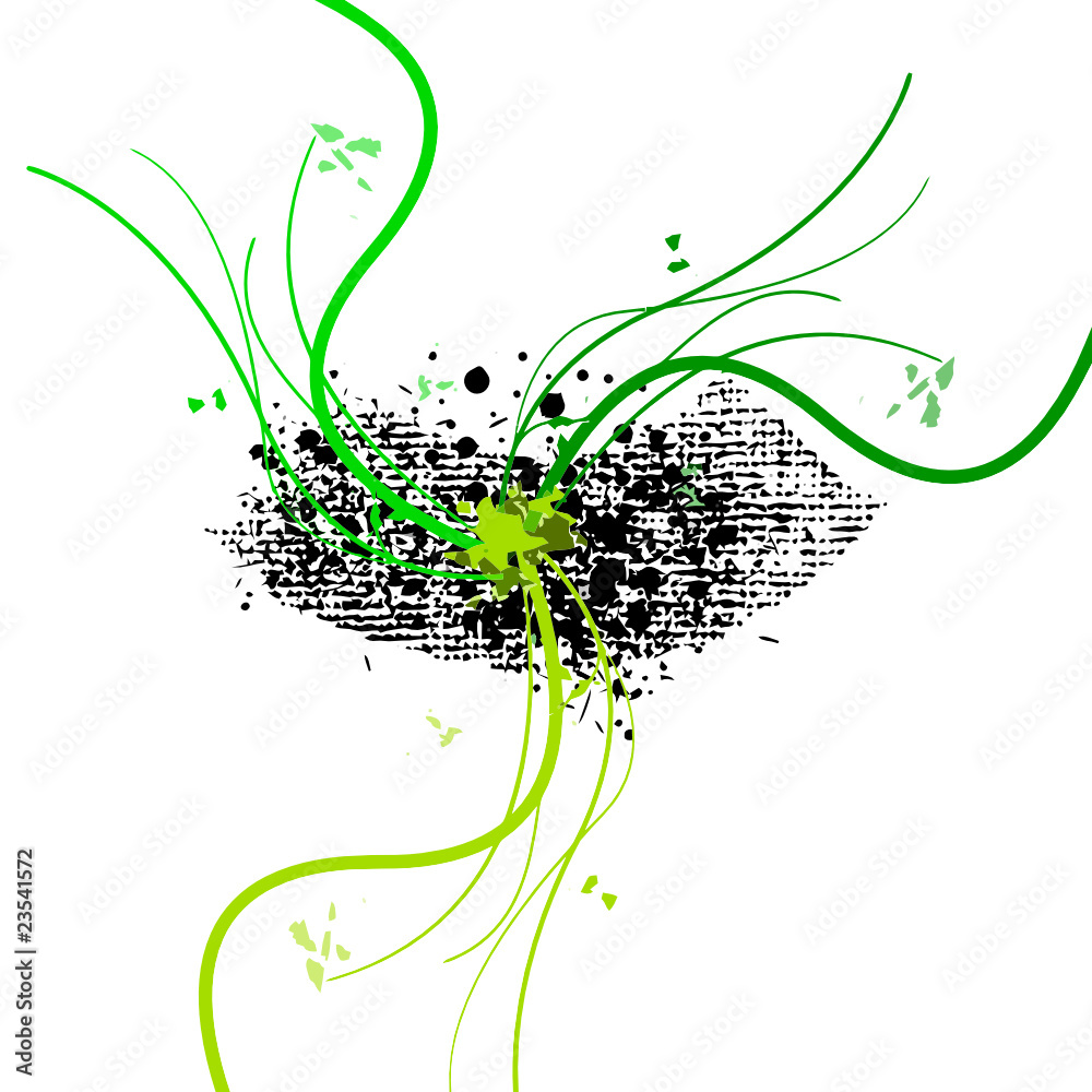 FOND TACHE VERT NOIR
