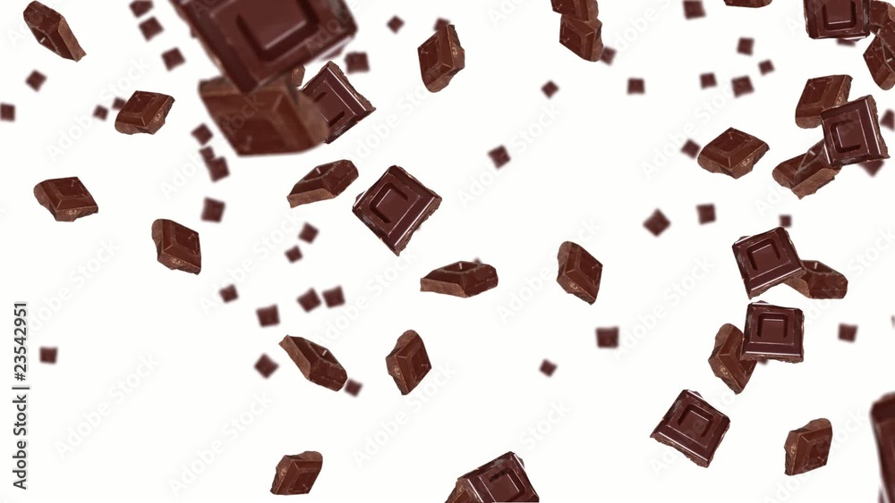 Chocolate falling