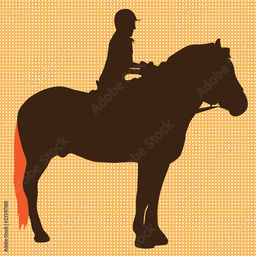 horse rider vector silhouette