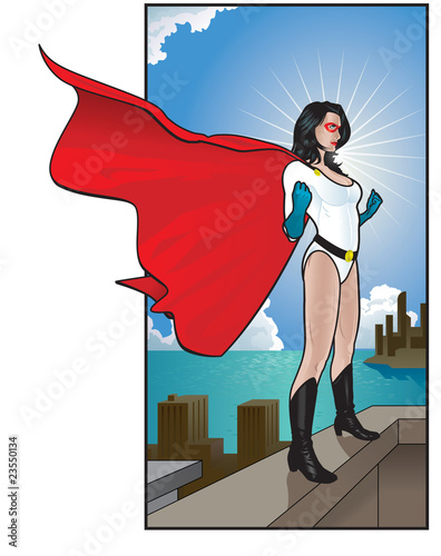 Superwoman Protects Her City