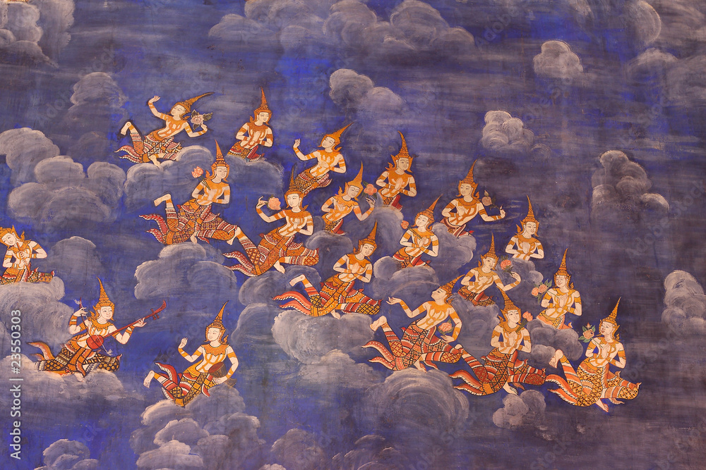 Fototapeta premium Colorful buddhist temple