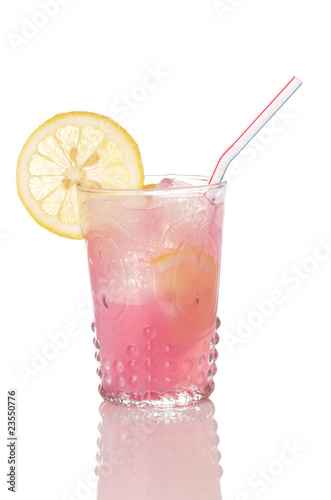 Pink Lemonade In Old Style Glass