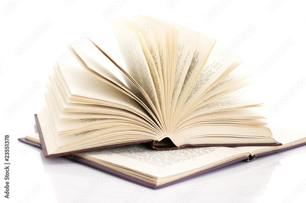 Fototapeta premium Two open books
