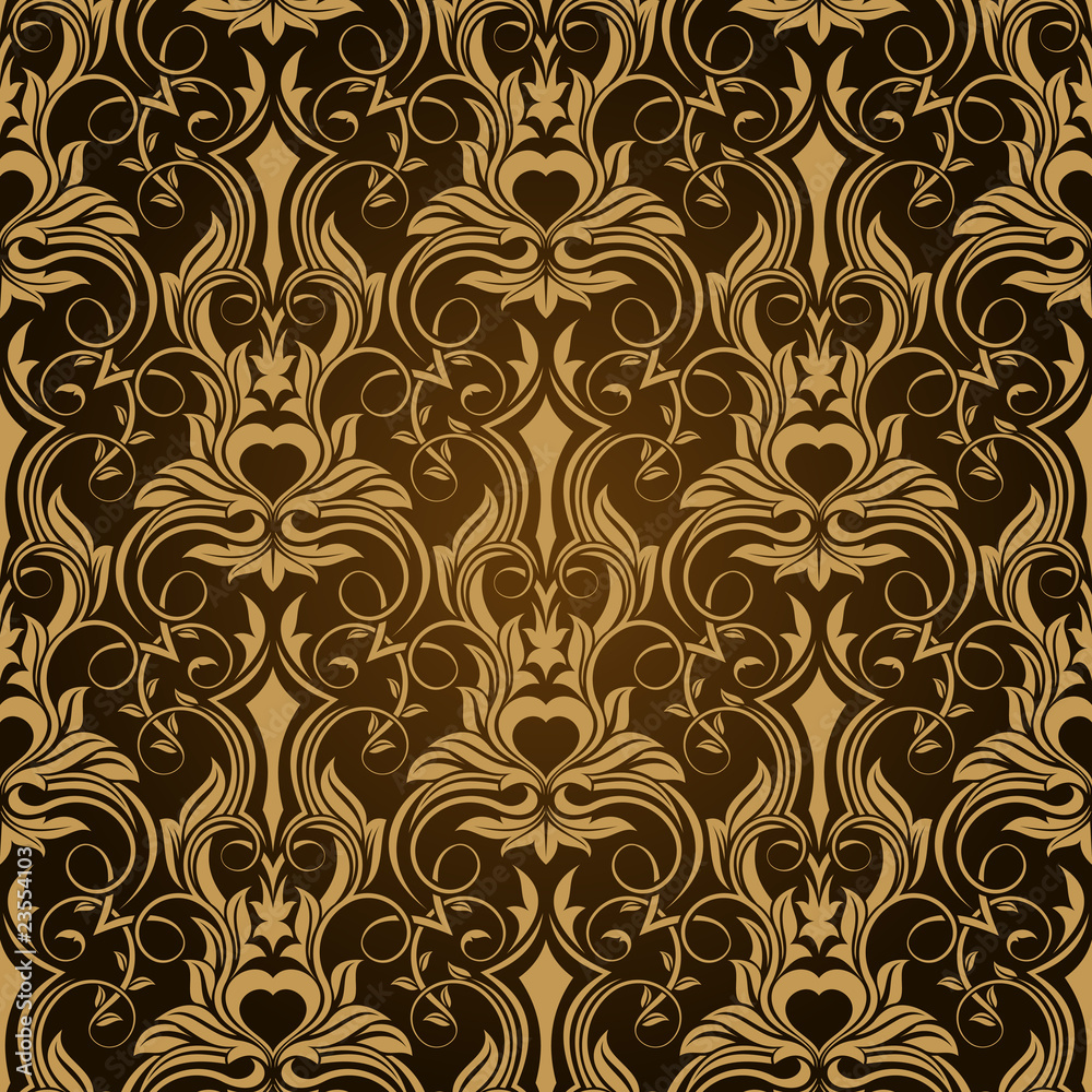 Brown seamless wallpaper pattern