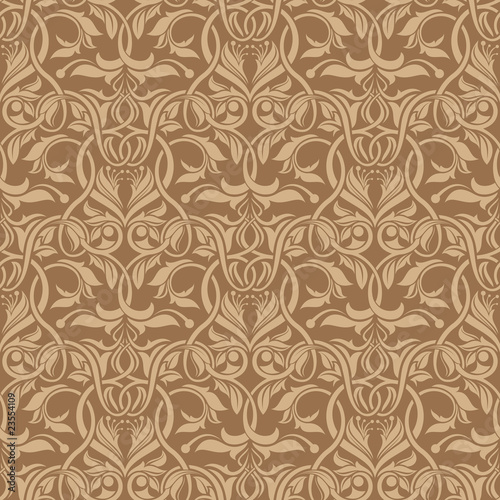 Brown seamless wallpaper pattern