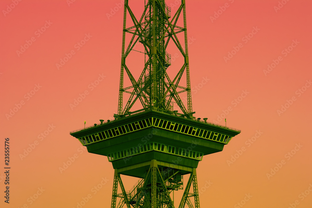 Fototapeta premium Berliner Funkturm, Aussichtsplattform