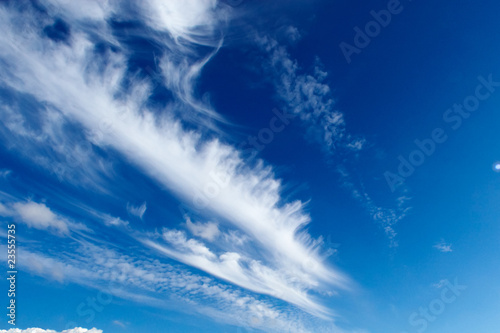 Photography White clouds in blue sky