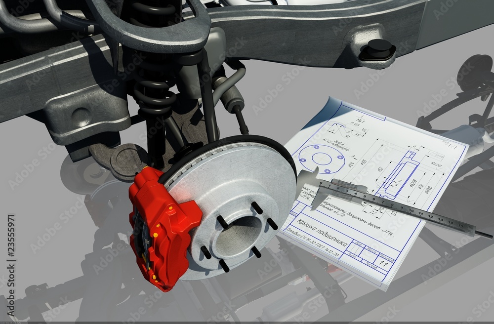 The mechanism of the car The mechanism of the car