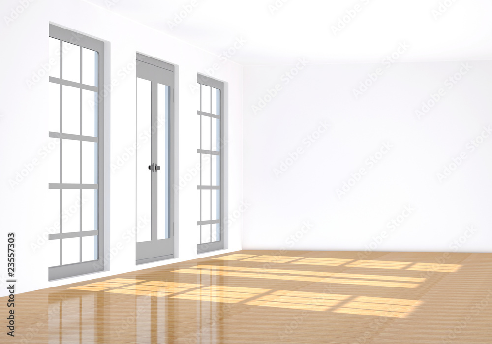 Fototapeta premium 3d rendering the empty room