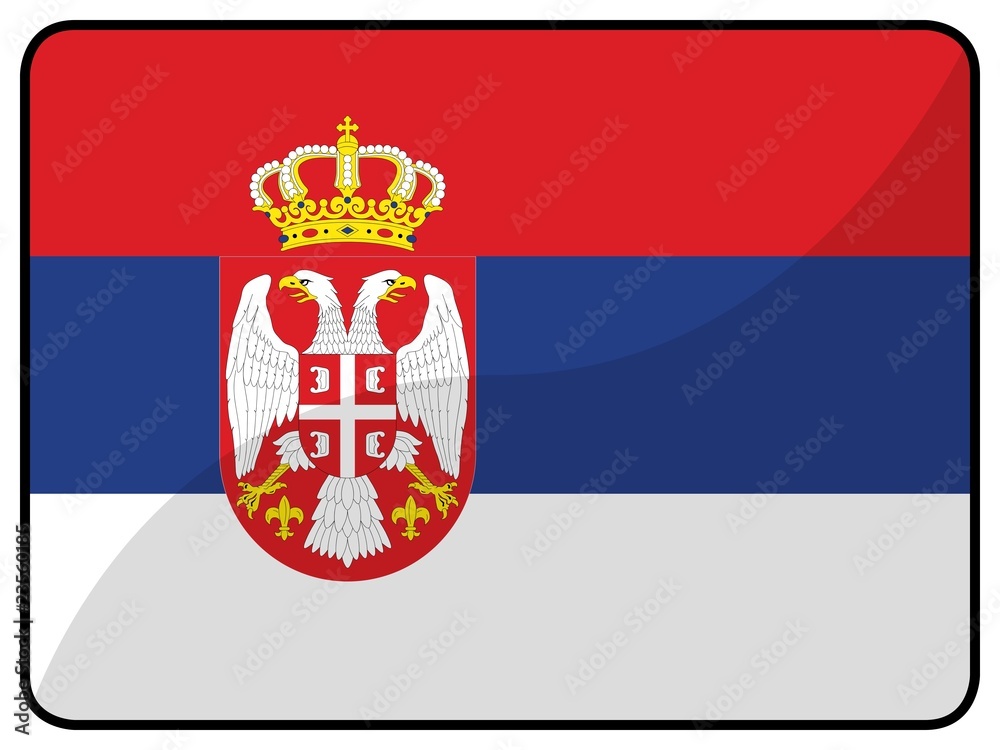Obraz premium drapeau serbie serbia flag
