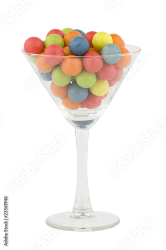 Bubblegum in a cocktail glass