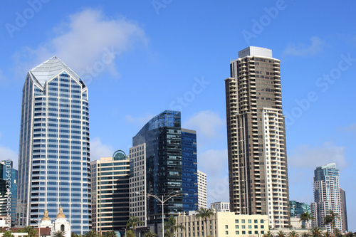 commercial buildings in business district