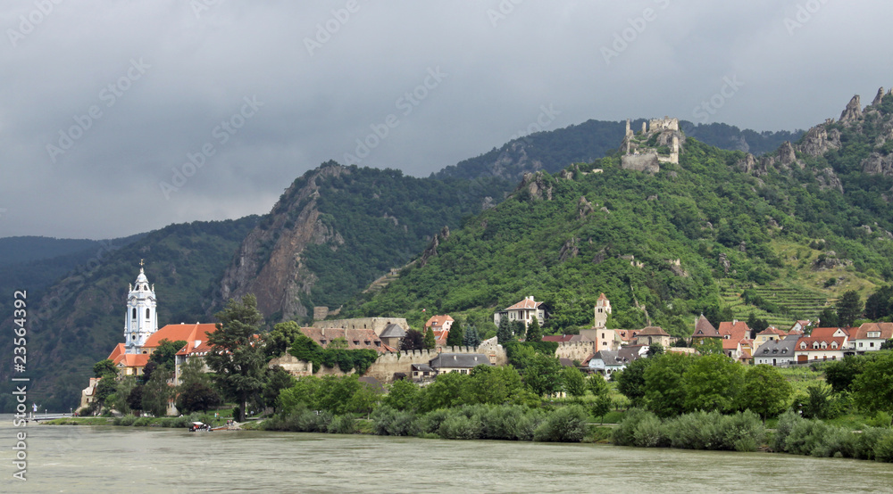 Duernstein at river Danube (Wachau, Lower Austria) Duernstein at river Danube (Wachau, Lower Austria)