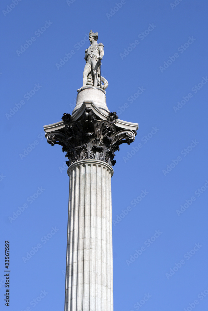 Nelson's column against blue sky