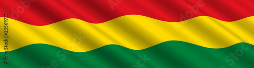 Bolivian Flag in the Wind