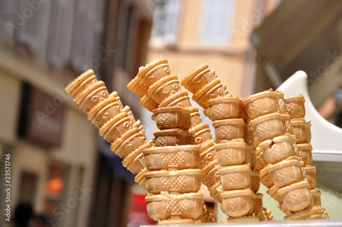 cornets de glace photo