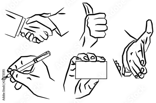 Business Hand - Conceptional drawings