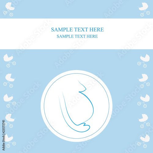 Tarjeta postal maternidad