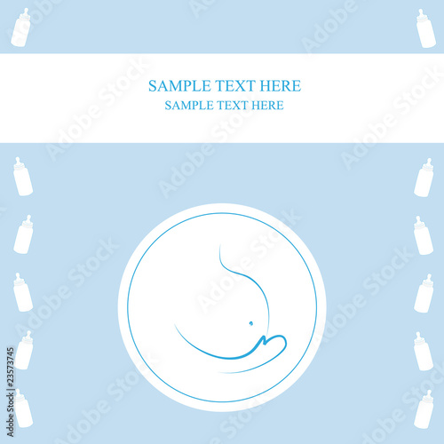 Tarjeta postal maternidad