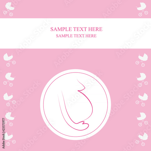 Tarjeta postal maternidad