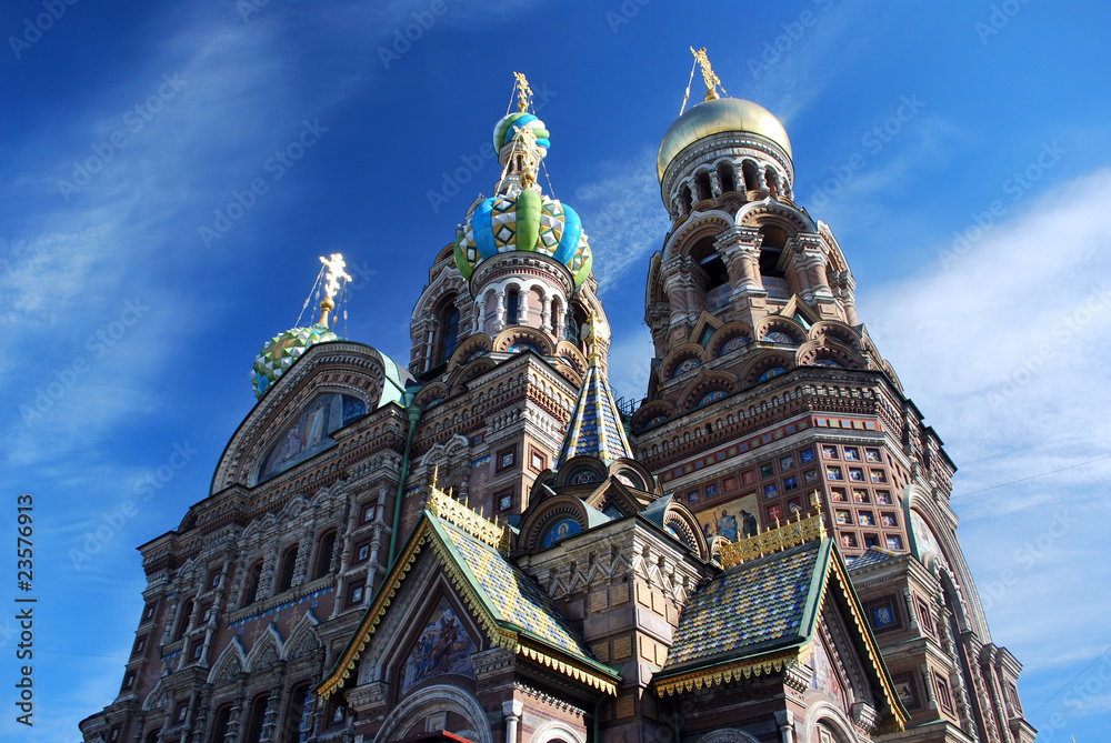 Fototapeta premium Eglise du Sang-Versé à Saint Petersbourg