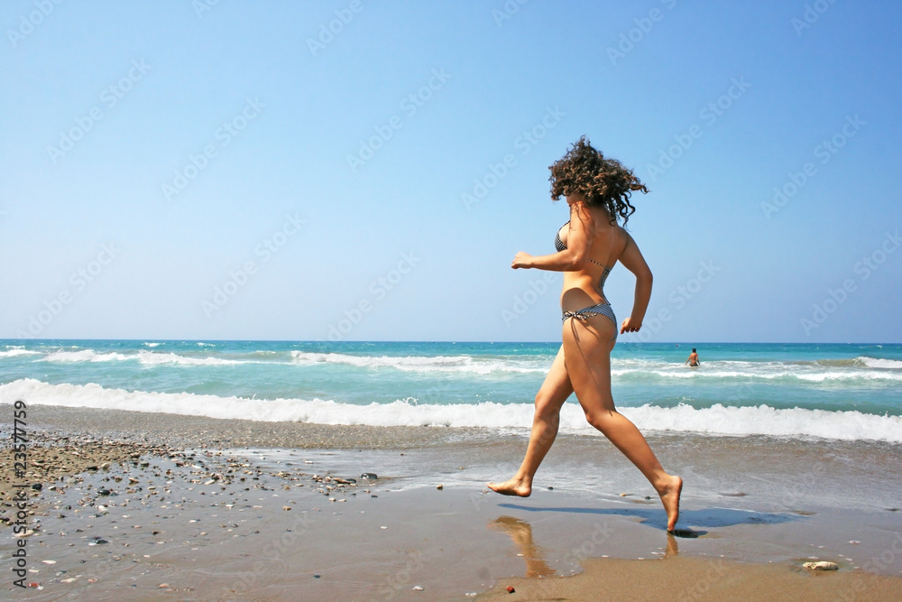 Fototapeta premium Running girl