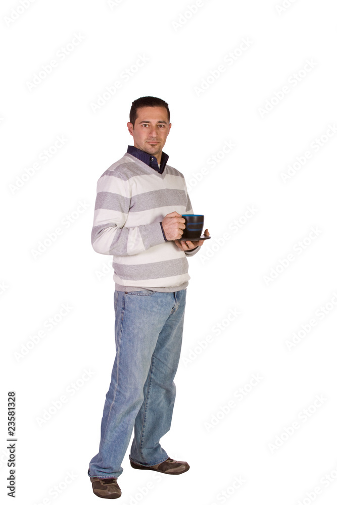 Casual Businessman Drinking Coffee Casual Businessman Drinking Coffee