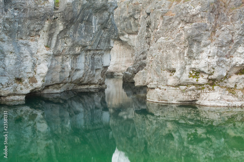 River with stone