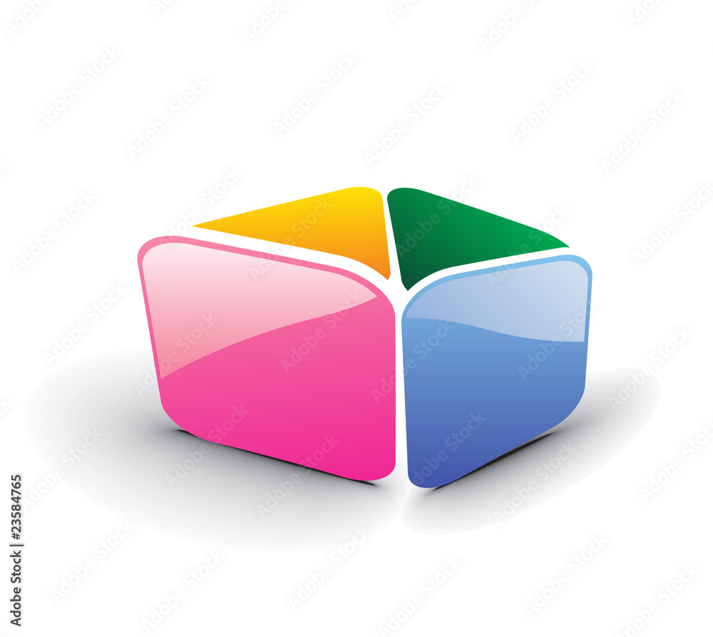 Fototapeta premium 3d glossy icon