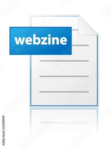 WEBZINE Icon (Online Magazine Web Internet Read Information News