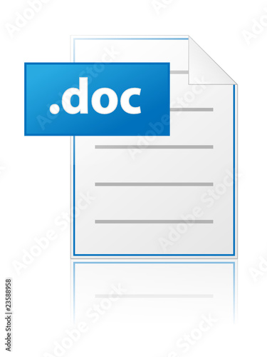 DOCUMENT file icon (web internet extension format type)
